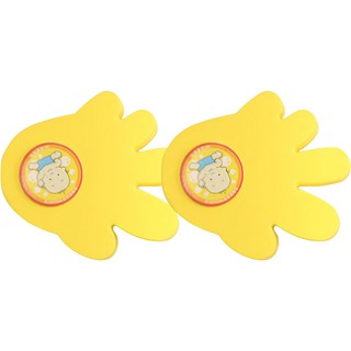 Moonin Tech 手掌造型防夾門擋, 黃色, 2個