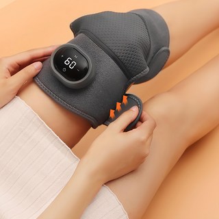 理享家 新一代兩用式石墨烯電動按摩機, 肩膝兩用溫熱震動按摩器, 無線便攜設計, G5199-1, 灰色