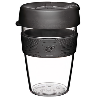 Keep Cup Tritan 輕漾隨行杯, L (大杯) 454ml, 耐熱100°C, 鎧甲銀, 340ml, 1個