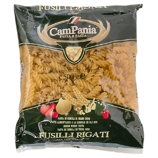 聯華製粉 CamPania 坎佩尼亞 稜紋螺絲麵 Fusilli Rigati, 500g, 1包