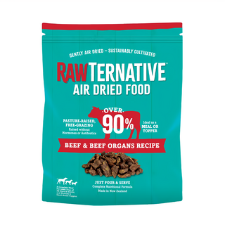 RAWTERNATIVE 洛特夫 紐西蘭風乾主食糧 牛肉，超過90%草飼，無激素或抗生素, 142g, 1包
