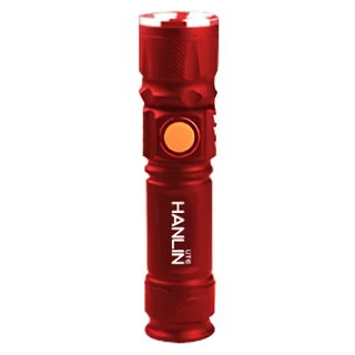 HANLIN 變焦隨身迷你T6強光手電筒, USB直充, UT6型號, 紅色, 1個