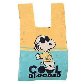 Kiiwi O 史努比 針織多變手腕包材質: 滌綸, 黃綠墨鏡款 黃色 + 綠色, 21 x 1.5 x 22.5cm