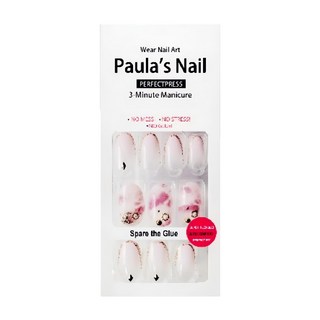 Paula's Nail 寶拉美甲 布拉格戀人 30片 3分鐘美甲 無需膠水 無需壓力 超級靈活超舒適完美貼合, 1組