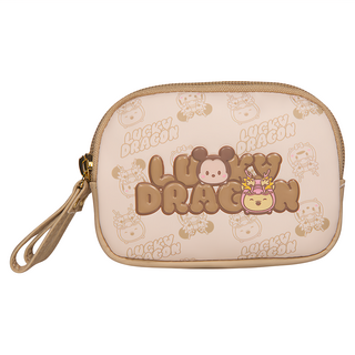 TSUM TSUM 雙層零錢包 PTD23-F2-21BG 聚酯纖維, 12 x 3 x 8.5cm, 米色