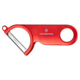 VICTORINOX 瑞士維氏 經典斜角削皮器 7.6073 不鏽鋼刀刃 瑞士製造, 紅色, 1個