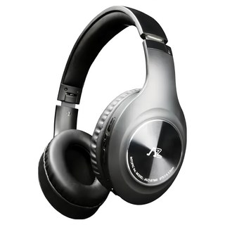 INTOPIC 廣鼎 JAZZ-BT990 藍牙5.1摺疊頭戴耳機 40mm高音質單體 17小時續航 舒適皮革耳罩, 黑色