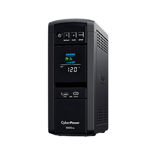 CyberPower CP1000PFCLCDA 1000VA 不斷電系統，正弦波輸出，AVR自動穩壓，USB充電, 1個