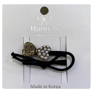 韓國 Hannah 正韓造型髮束珍珠水鑽 蝴蝶結SY12386