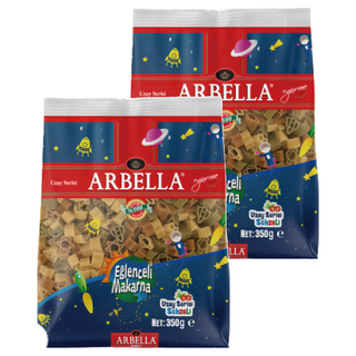 ARBELLA 阿貝拉 太空造型三色麵, 350g, 杜蘭小麥粉, 2包