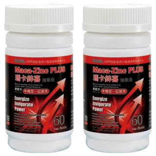 PBF 寶齡富錦 瑪卡鋅喜 強振版膠囊 添加牛樟芝+紅景天 調整體質 滋補強身, 60顆, 2罐