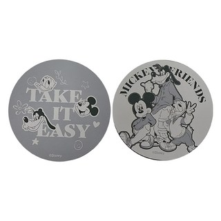 收納王妃 迪士尼潮流風-軟式珪藻土杯墊, 米奇朋友, 2個