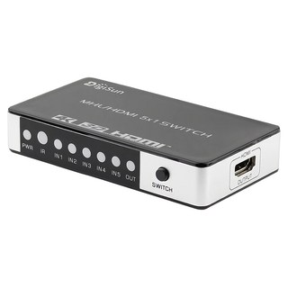 DigiSun 得揚 VH751Z 4K2K HDMI 五入一出影音切換器, 1個