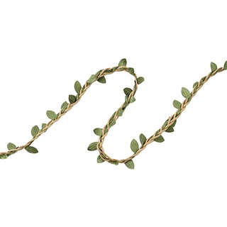 葉子裝飾麻繩 7mm, 9m, 麻色, 1個