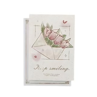 德德小品集 萬用卡-郁香情書, 精緻鬱金香花卉設計，傳遞溫馨浪漫祝福, 多色, 1入