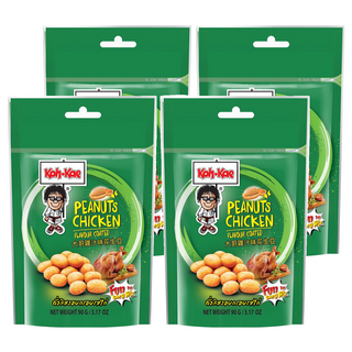 Koh-Kae 大哥花生豆, 泰國熱銷 雞汁口味, 90g, 4包