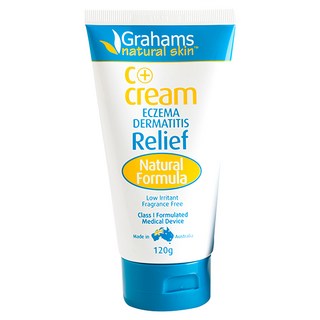 Grahams 珂然高效修護霜 C+ Cream, 濕疹皮炎舒緩霜 天然配方 低刺激性 無香料 120g, 1條