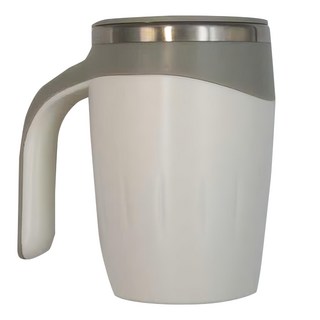 便攜式電動咖啡攪拌杯 304不鏽鋼 ABS材質 380ml容量 電池供電, 1個