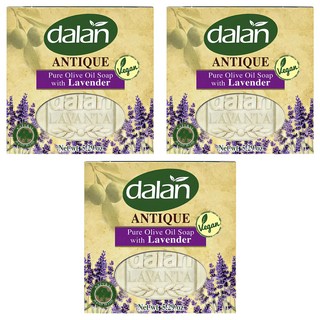 dalan 達欖 ANTIQUE 薰衣草橄欖油手工皂 - 純橄欖油, 150g, 3個