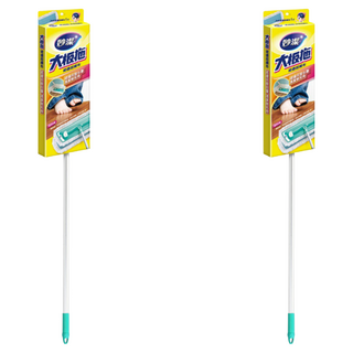 妙潔 大板拖 2代 裙邊超纖拖把, 2支