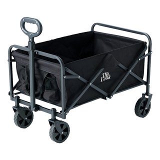 THE LOOK 多功能可折疊露營手推車, 黑色, 1台