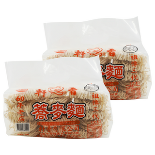 軒香 蕎麥麵, 大包裝設計 家庭必備 涼拌或湯麵皆可, 900g, 2袋