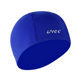 LANE4 羚活 網布泳帽 100% 聚酯纖維, 單一尺寸, 藍印白, 1件
