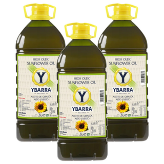 YBARRA 小清新葵花油 100%高油酸葵花籽油 西班牙產, 3L, 3桶