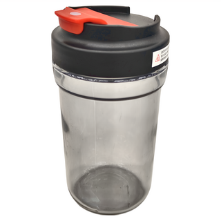 奢華可背式雙飲玻璃壺, 黑紅色, 520ml, 1個