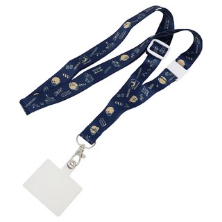 星之卡比 手機夾片 吊繩帶, 1個, 夢遊卡比 深藍色