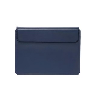 HONG JIN macbook支架版電腦包 支架功能 優質PU材質 輕巧便攜, 寶藍色, 1個