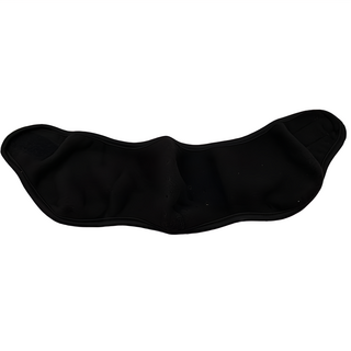 加絨加厚護耳防寒口罩, 黑色, 1入, 1個