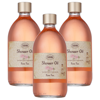 SABON 國際航空版 玫瑰茶語 沐浴油, 500ml, 3件