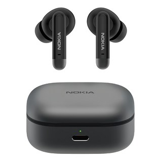 NOKIA 智能抗噪時尚音樂耳機, 單耳播放6.5小時 ANC降噪 藍牙5.2, E3511, 宇宙黑