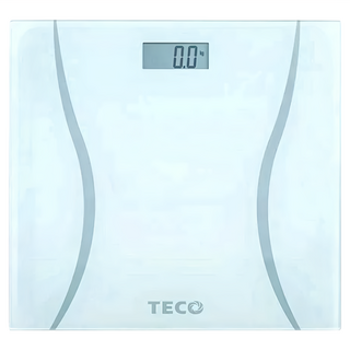 TECO 東元電子體重計 5mm 2.5吋LCD螢幕 超薄輕巧造型 自動開關機, XYFWT508, 玻璃, 1台