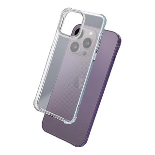 Timo 四角防摔手機保護殼 TPU材質, iPhone 13 Pro, 透明