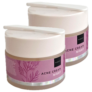 Scarlett Whitening 柔白修護晚霜, Acne Cream Night 20g, 2罐