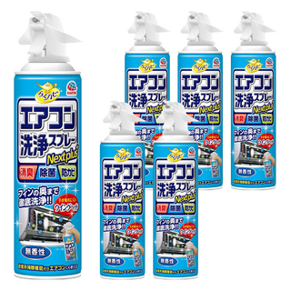 興家安速 免水洗冷氣清潔劑，消臭除菌防霉，無香性, 420ml, 6瓶