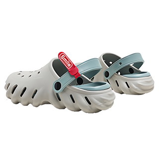 bebehome 時尚個性踩屎感EVA兩用洞洞鞋, 灰色, 30~31