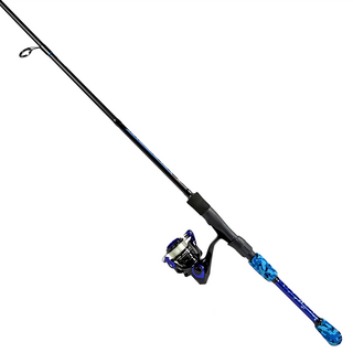 okuma 寶熊釣具 炫彩獵人X Fin Chaser COMBO 路亞紡車釣竿 FNX-802MH-60, 天空藍