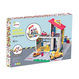 KROOOM 威爾森兄弟 車庫組, 3D立體拼圖, 角色扮演玩具, 1組