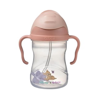 b.box 防漏學習杯 240ml (8oz) 耐熱溫度120°C 6個月以上 澳洲設計, 1個, 小鹿斑比款