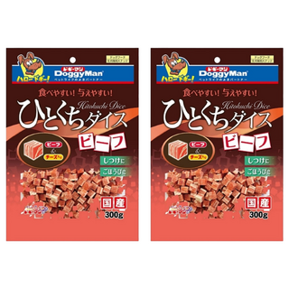 DoggyMan 多格漫 牛肉風味塊超值包, 牛肉風味, 300g, 2包