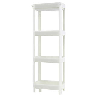 浴室落地置物架, 白色, 1個