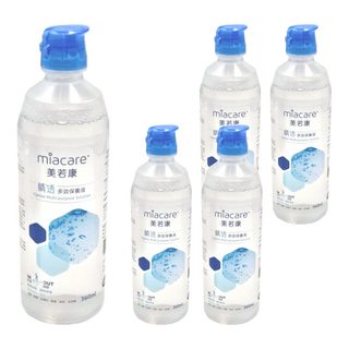 miacare 美若康 多效隱形眼鏡保養液, 360ml, 5瓶
