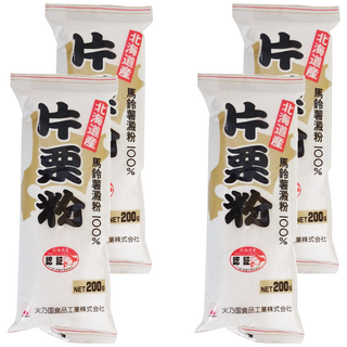 hinokuni 火乃國食品 北海道片栗粉, 馬鈴薯澱粉 100%, 200g, 4包