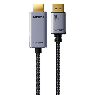 CODEWAY 4K DP 1.2 轉 HDMI 1.4 影音傳輸線, 1m, 1條