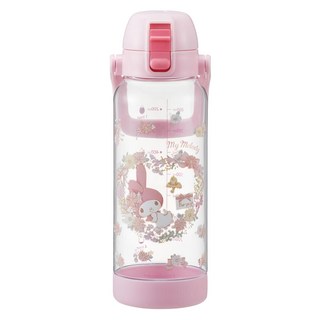 Skater 塑膠透明水壺 647314 直徑8.45 x 26cm, 美樂蒂, 1L, 1個