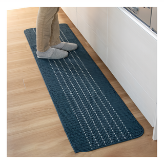 oka 廚房地墊 優踏生 日本進口 深藍色 聚丙烯材質 TPR防滑底, 120 x 45cm, 1個