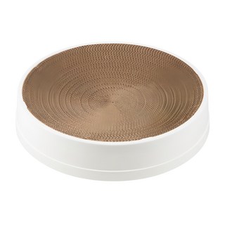 Tamsaa 圓形貓抓板，磨爪休息兩用，舒適躺臥, 410 x 410 x 25mm, 1個